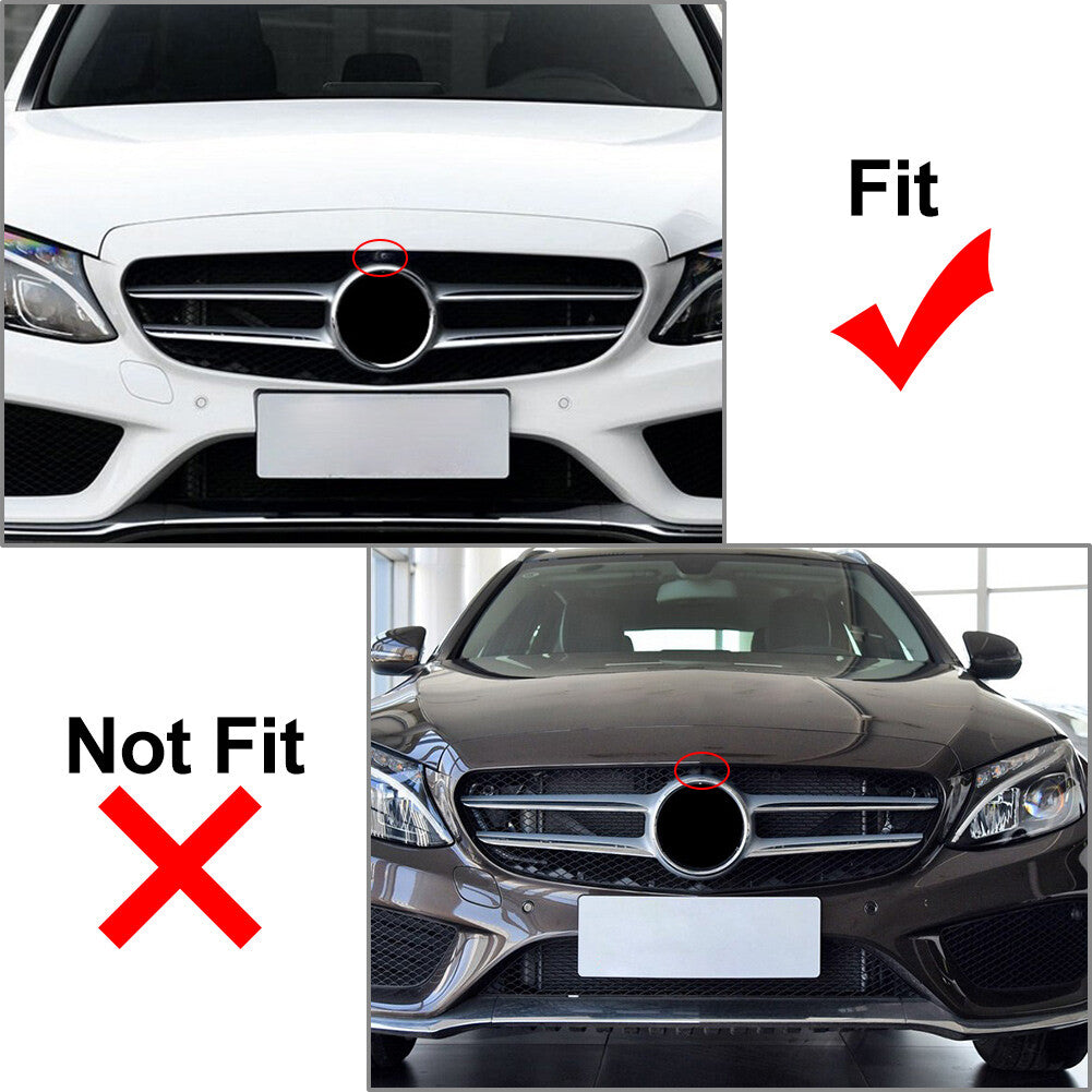 GTR Style Front Bumper Hood Radiator Grille for Benz C Class W205 2015-18