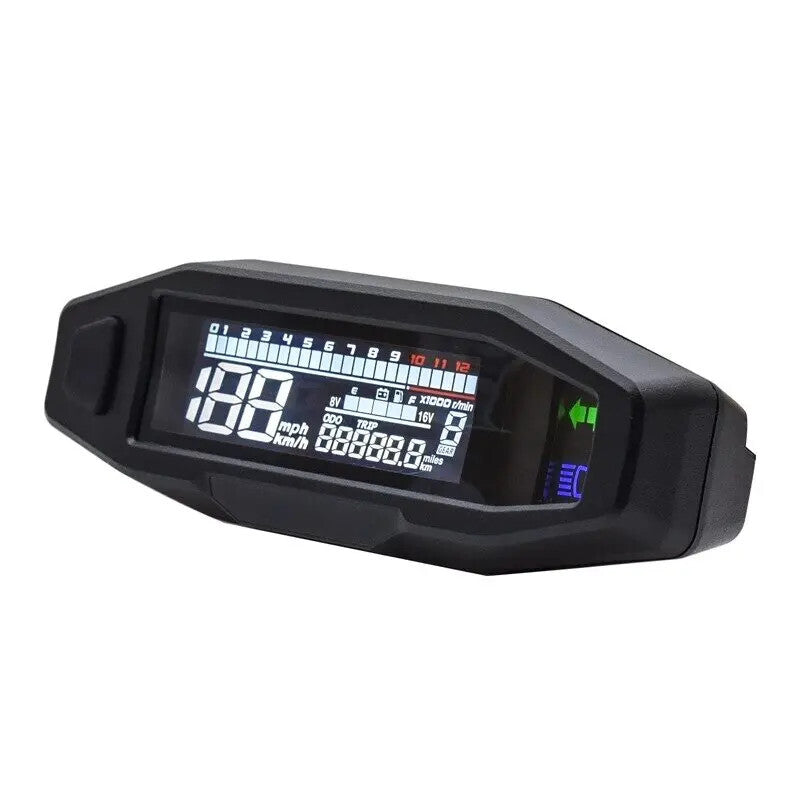 Motorcycle Digital Gauge Speedometer Tachometer Odometer Multi-Function Display
