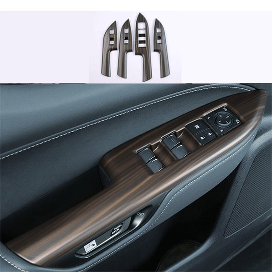 for Lexus NX250 350 350h 2022-24 Wood Grain Window Lift Switch Button Panel Trim