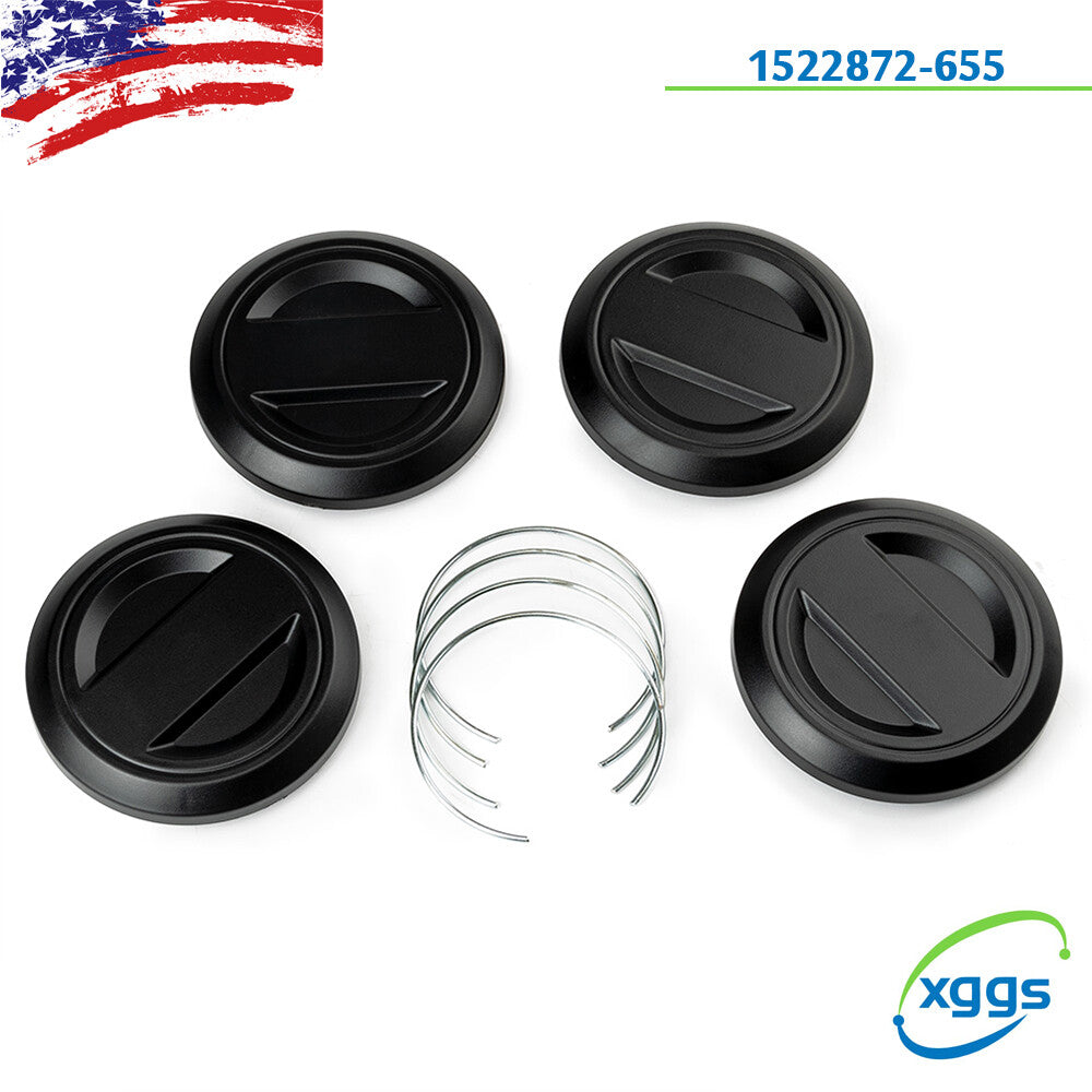 4-piece set for RZR XP 1000 hub caps and wheel covers - 2017+ RZR XP1000 XP1K XP4 turbo engine Q