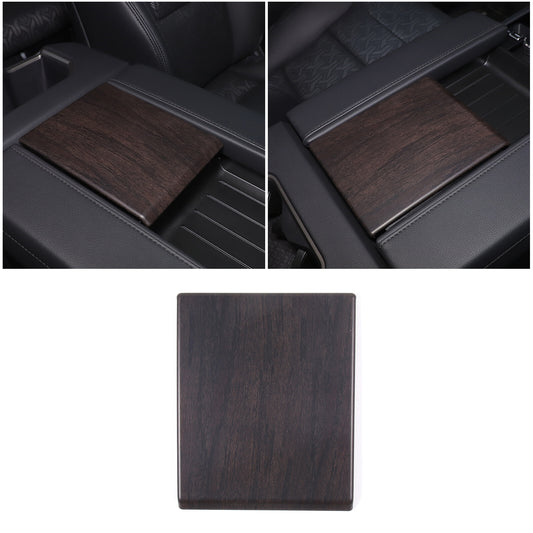 Oak grain ABS center armrest, armrest box cover decorative panel for Tundra 2022-2023 n
