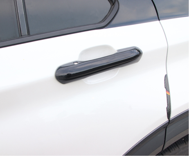 Bright Black Car Front Door Handles Cover Trim  for ford  Explorer 2020-2022