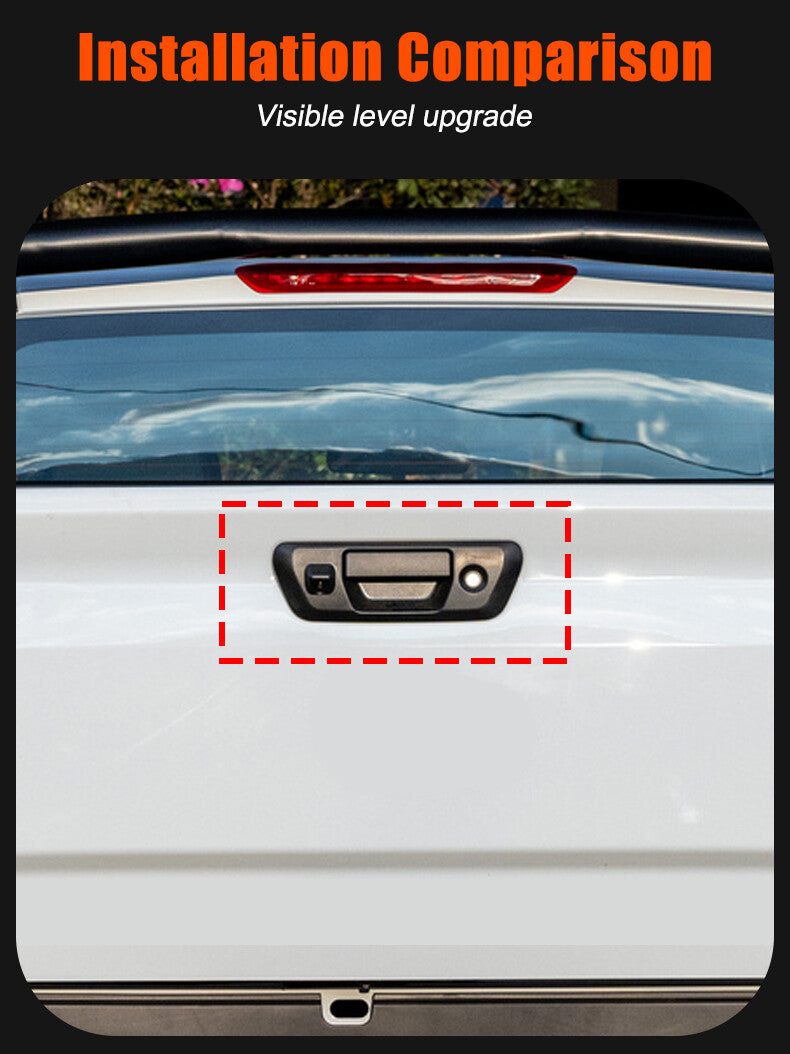 Carbon ABS tailgate and trunk handle cover for Frontier 2022+- n