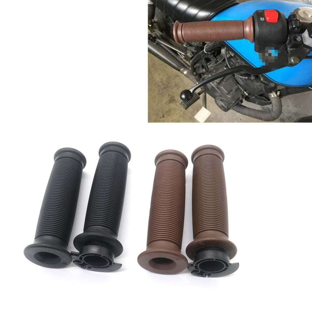 7/8 22mm Motorcycle Handlebar Hand Grip Bar End For Cafe Racer Bobber Custom Q
