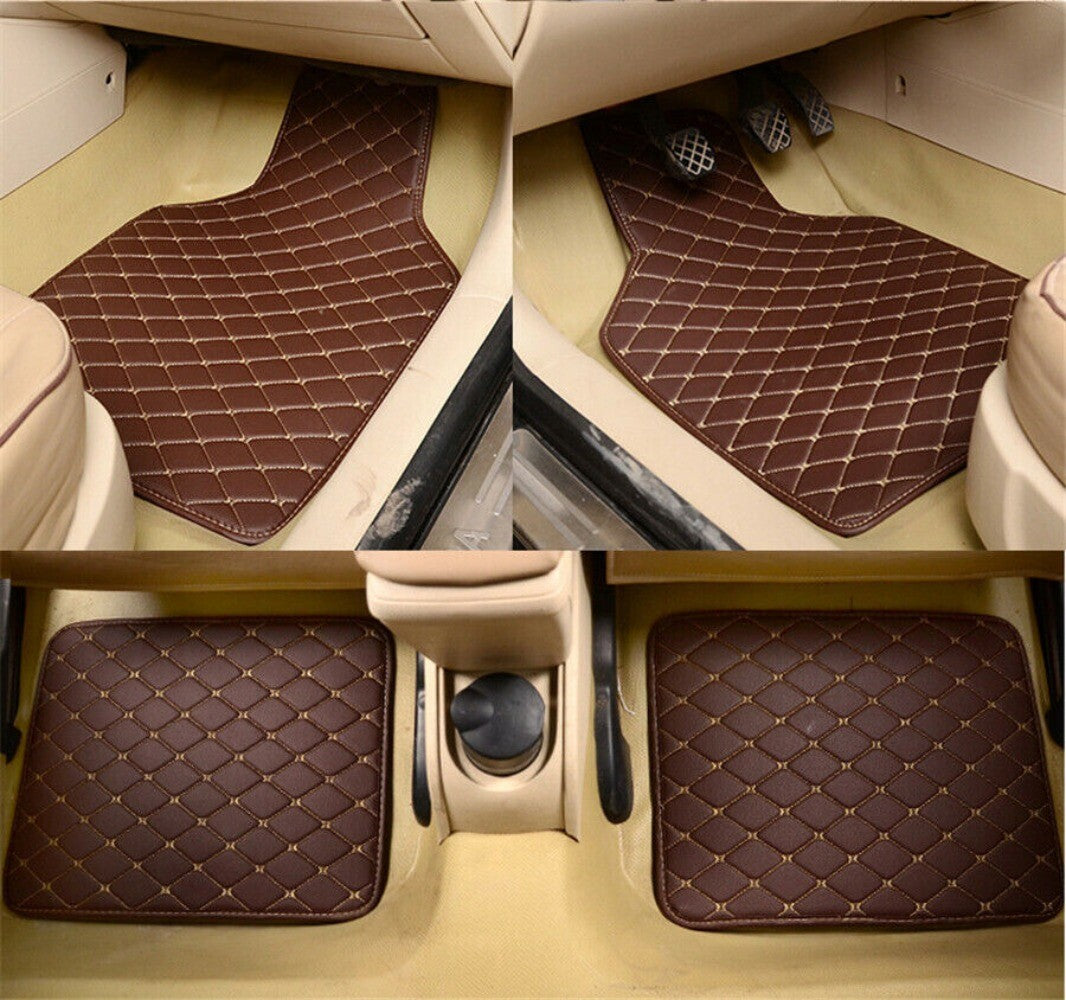 4pcs/set Non-slip Car Carpet Floor Mats Front & Rear Car Interior Accessories n