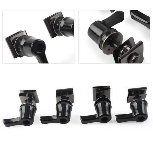Saddlebag Lock Mounting Screw Kit for Harley Touring Road Glide 93+ Gloss Black Q