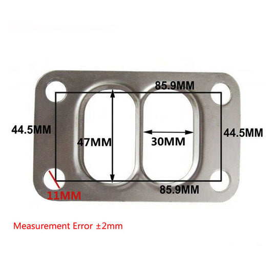 10PCS T3 T34 T35 T38 Twin Entry Divided Turbo Manifold Turbine Inlet Gasket Q