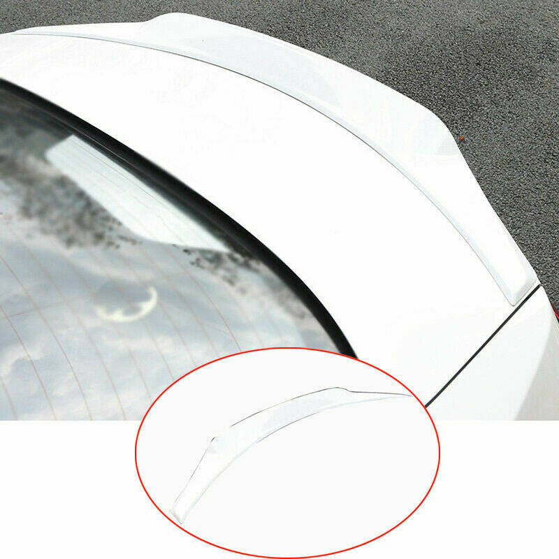 for Toyota for Corolla Sedan 2020-2023 Pearl White Rear Spoiler Trunk Lip Tail Wing