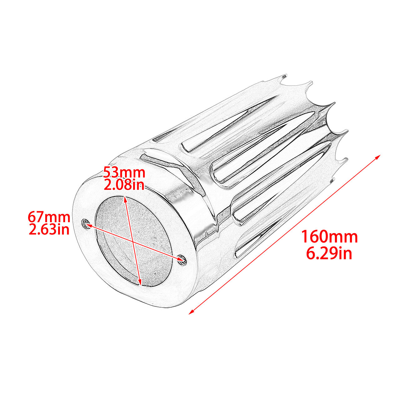 Chrome CNC Slider Fork Cover Fit for Harley Touring Electra Road Glide 1984-2023 Q