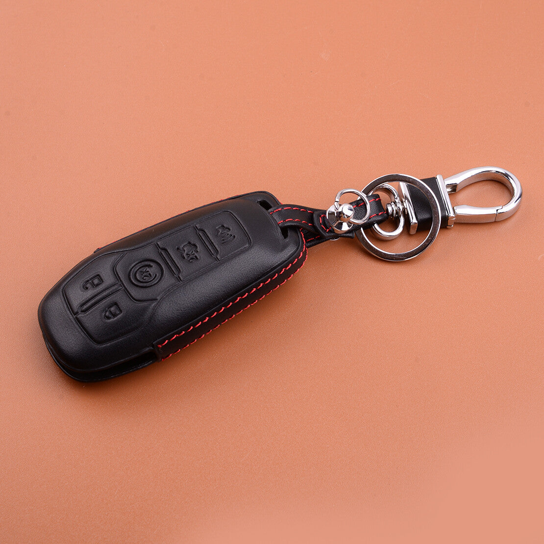 Leather Remote Key Fob Cover Case Bag Fit for Fusion Explorer for Lincoln v