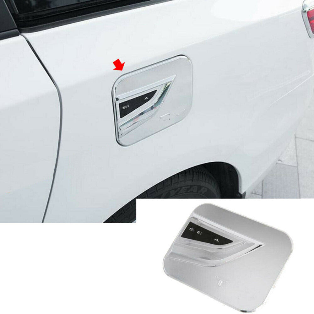 Chrome Fuel Gas Door Tap Tank Moulding Cover Trim Fits for Toyota for Sienna 2011-2020