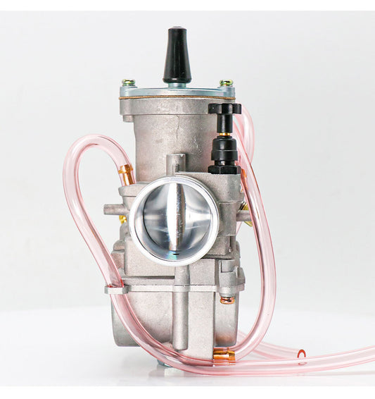 24mm carburetor carbohydrate suitable for 2-stroke motorcycles, racing scooters, off-road bikes, UTVs, and all-terrain vehicles. Q
