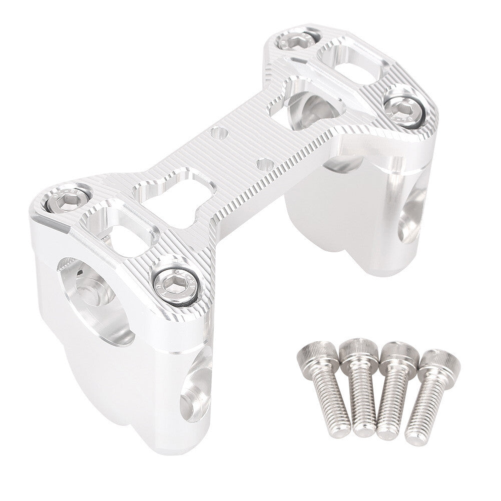 Handle Bar Riser Clamp Mount CNC Aluminum Silver Fit for BMW R1200GS 2013 2014 motor Q