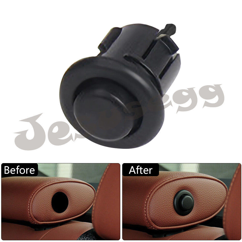 for Seat Headrest Adjust Switch Button for BMW 11-16 5 Series 05-12 3 Series Black Q