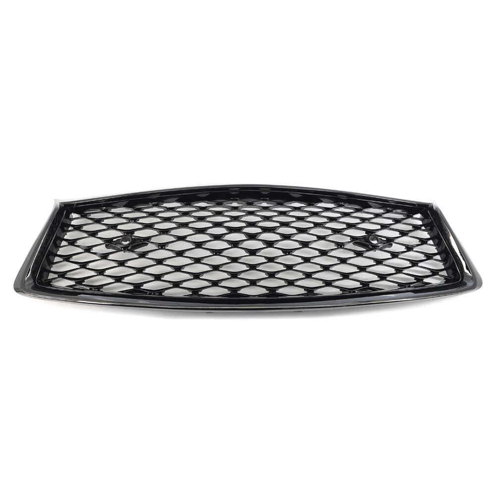 Front Bumper Center Upper Mesh Grille w/Sensor Hole for Infiniti Q50 Q50S 18-23