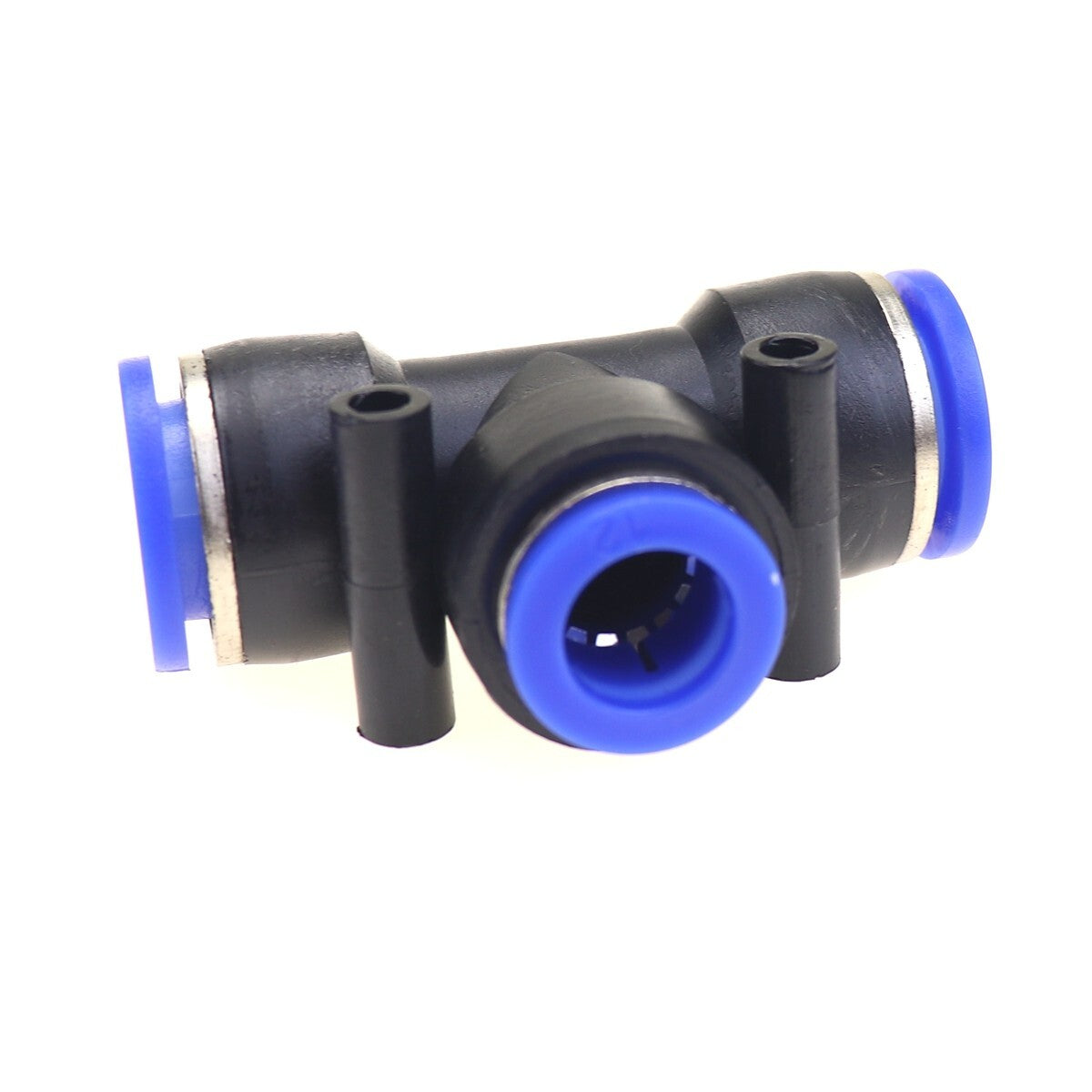 Pneumatically Reduced T-Shirt with Push-In Accessory Tube OD 5/8 to OD 1/2 One Touch