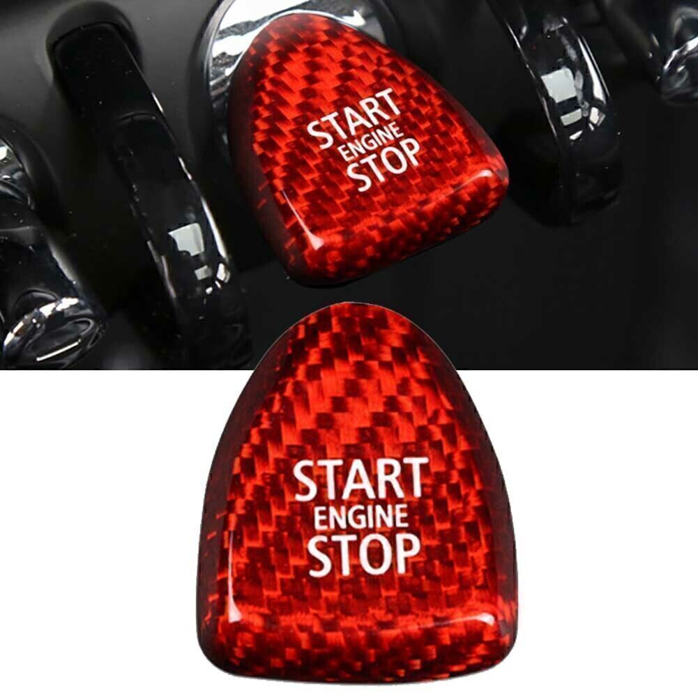 Keyless Start Button Cover Trim Fit for BMW for Mini Cooper F Model Cooper S JCW Red