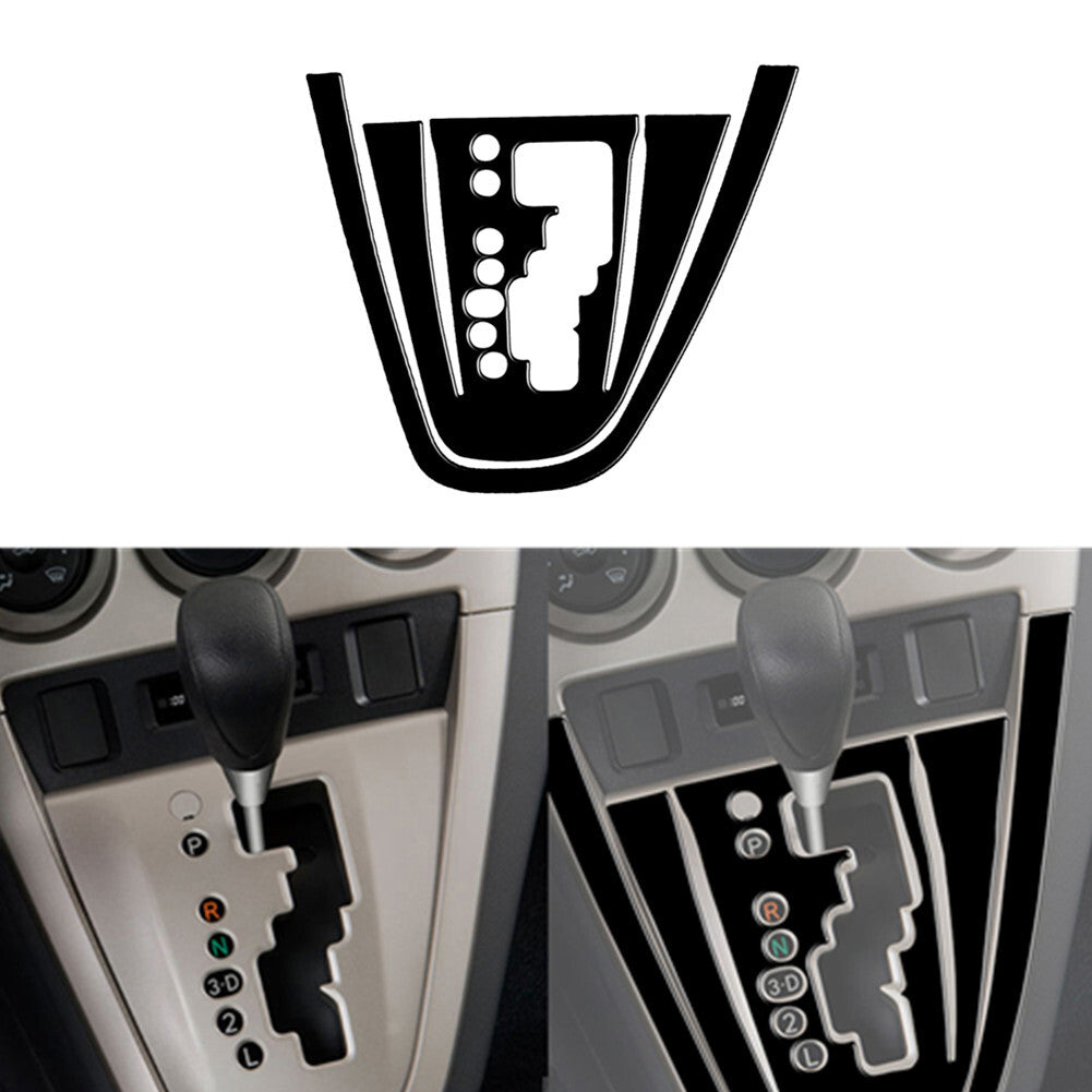 2Pcs Gloss Black Gear Shift Panel Frame Cover Trim for Toyota Matrix 2009-2014