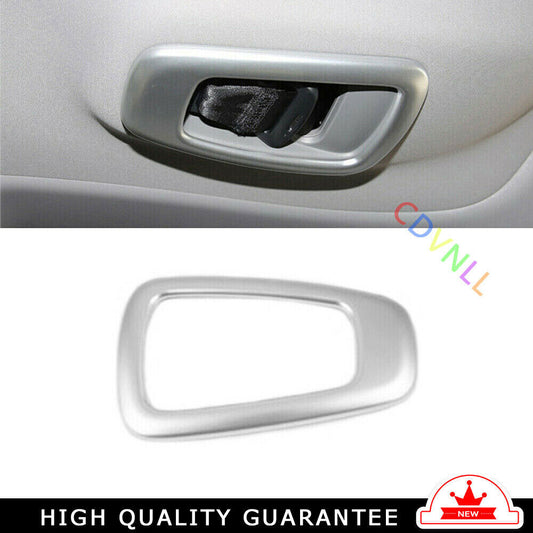 Back Row for Seat Belt Frame Trim Fit for Honda CRV CR-V 2017-2021 Matte Silver ABS