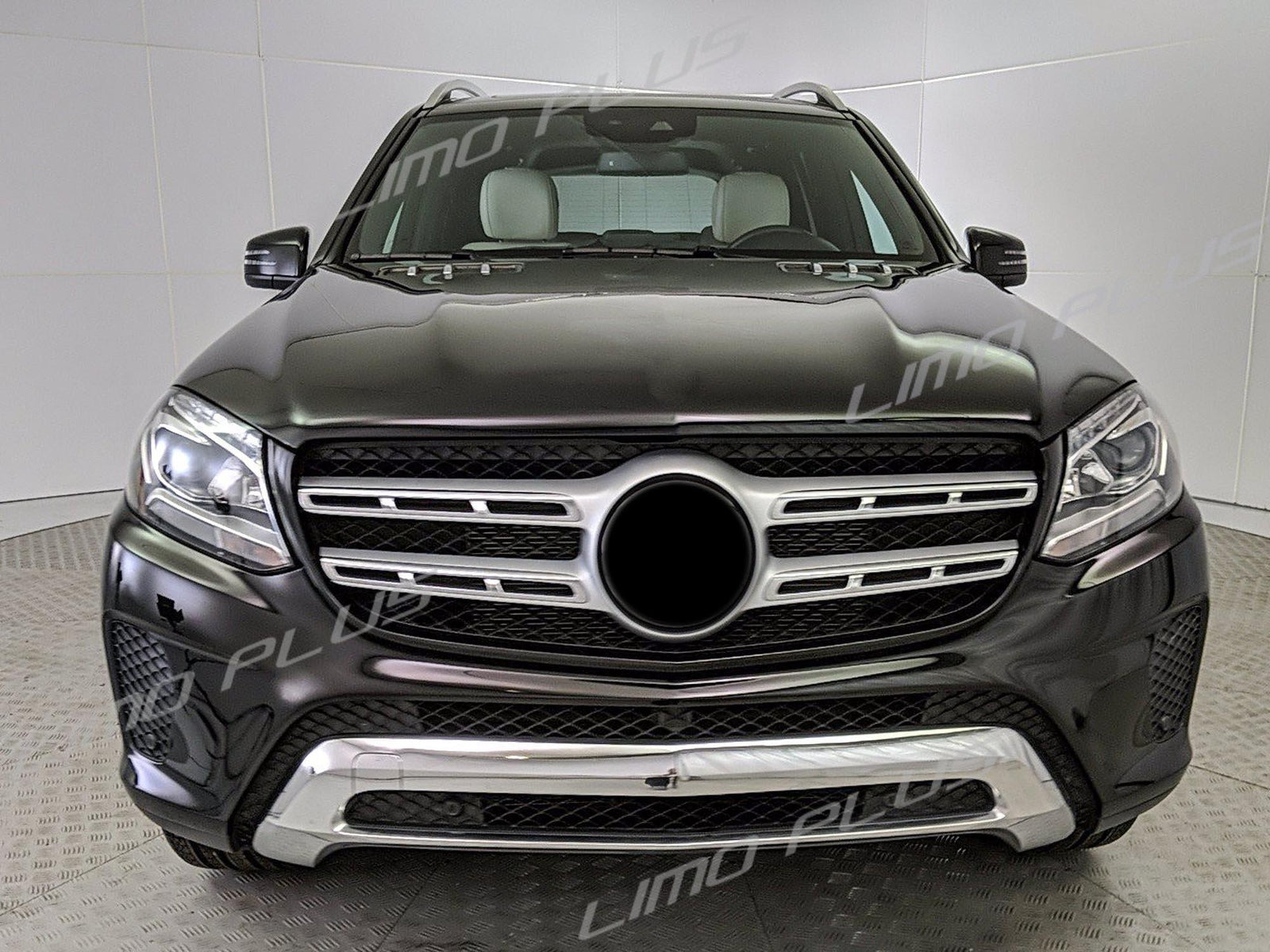 for Mercedes GLS450 2017-2019 Bumper Face Bar Trim Molding Step Pad Front Chrome Q