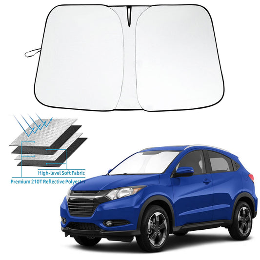 JJMY for Honda HR-V 2016-2022 Car Windshield Sun Shade Visor Rays Heat Block
