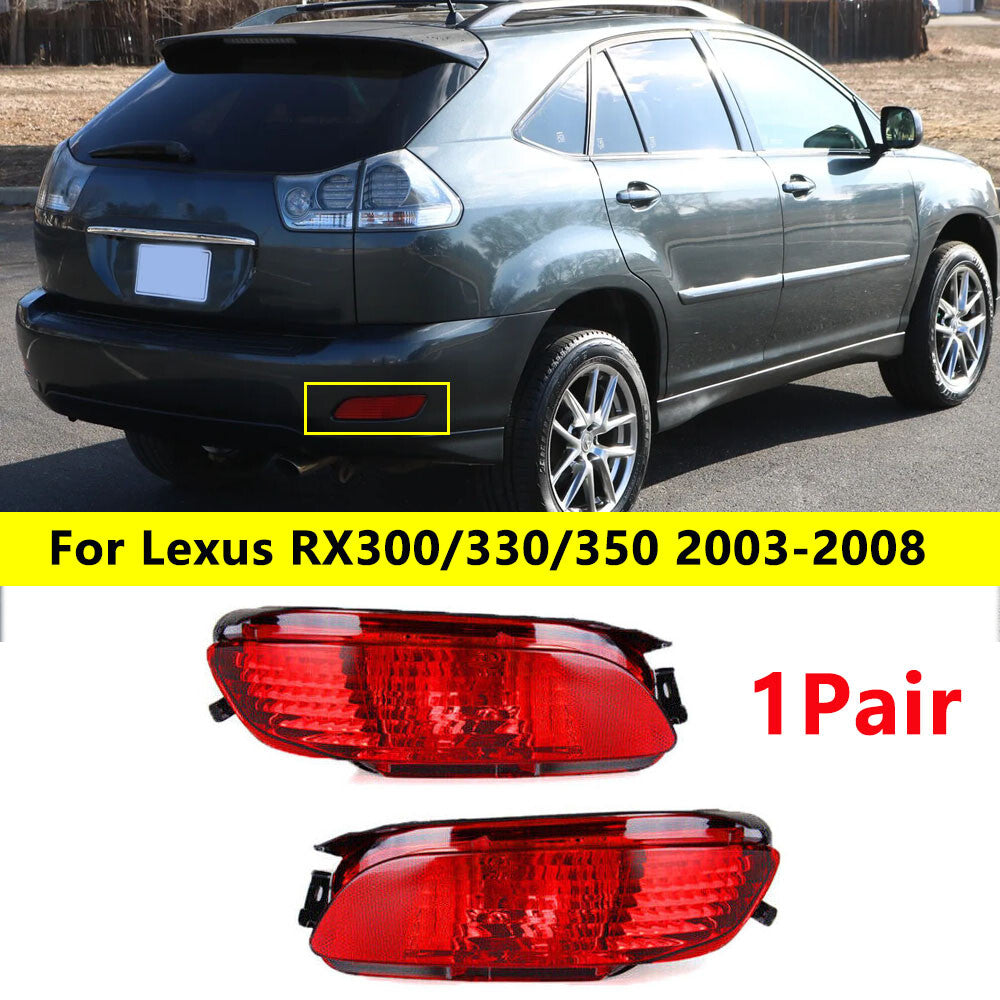 The left and right rear bumper taillights/signal lights are suitable for Lexus RX300/330/350 (2003-2008).