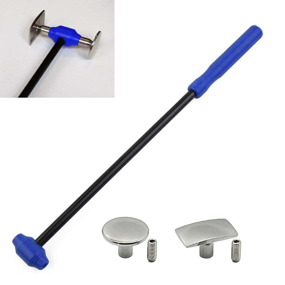 M8 Thread Hammer Car Dent Repair Tool Kit,Multi-Head Dent Puller Hammer 1 Set v