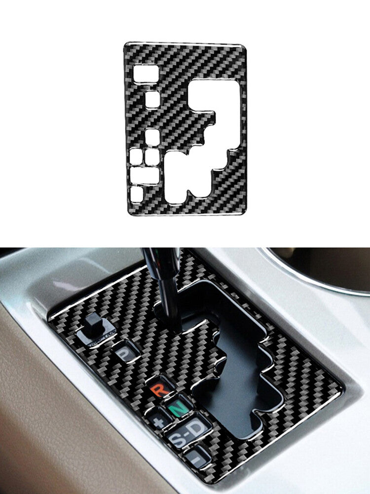 5Pcs Carbon Fiber Center Console Gear Shift Trim Cover for Camry 2012-14 v