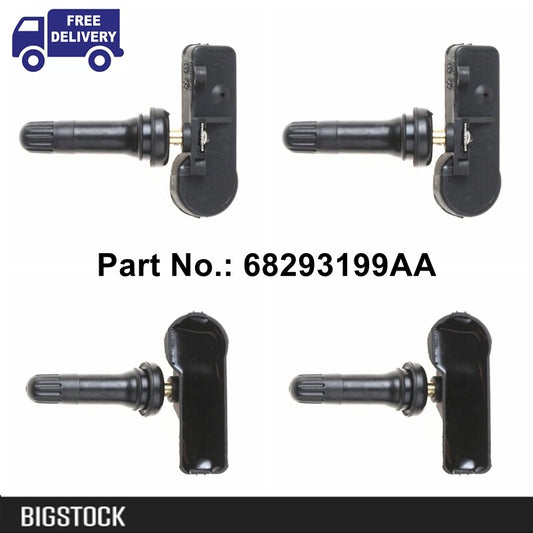 4pc 68293199AA Tire Pressure Sensor Monitor System TPMS 433MHz Fit for Dodge for RAM
