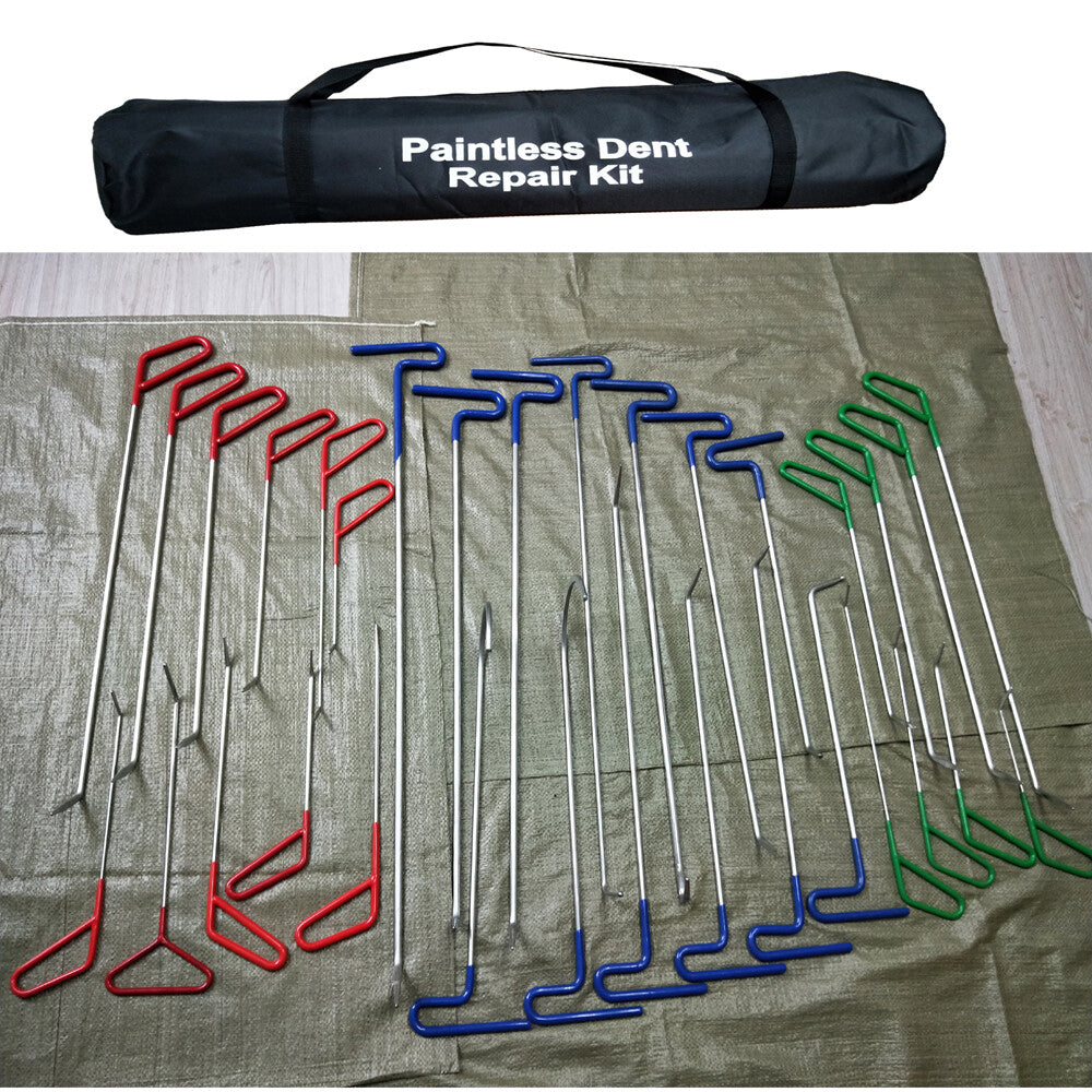 32pcs in 1 PDR Hooks Car Dent Removal Tools Push Rod Dent Puller Kit v