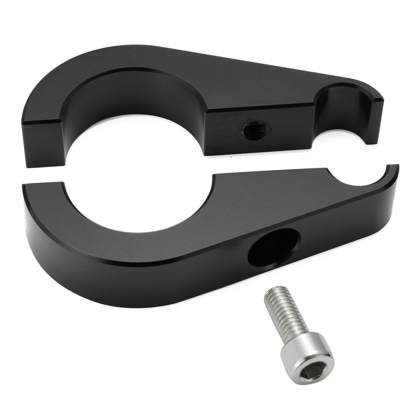 Black 1-inch handlebar clutch cable brake clamp for Harley-Davidson General Motors - n