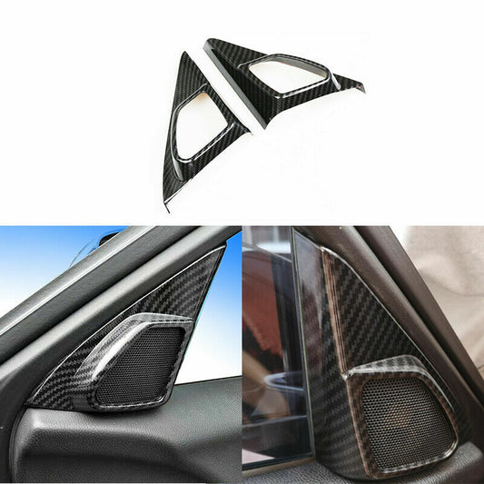 for Honda Accord Crosstour 2008-2012 Carbon Fiber A-pillar Speaker Frame Covers