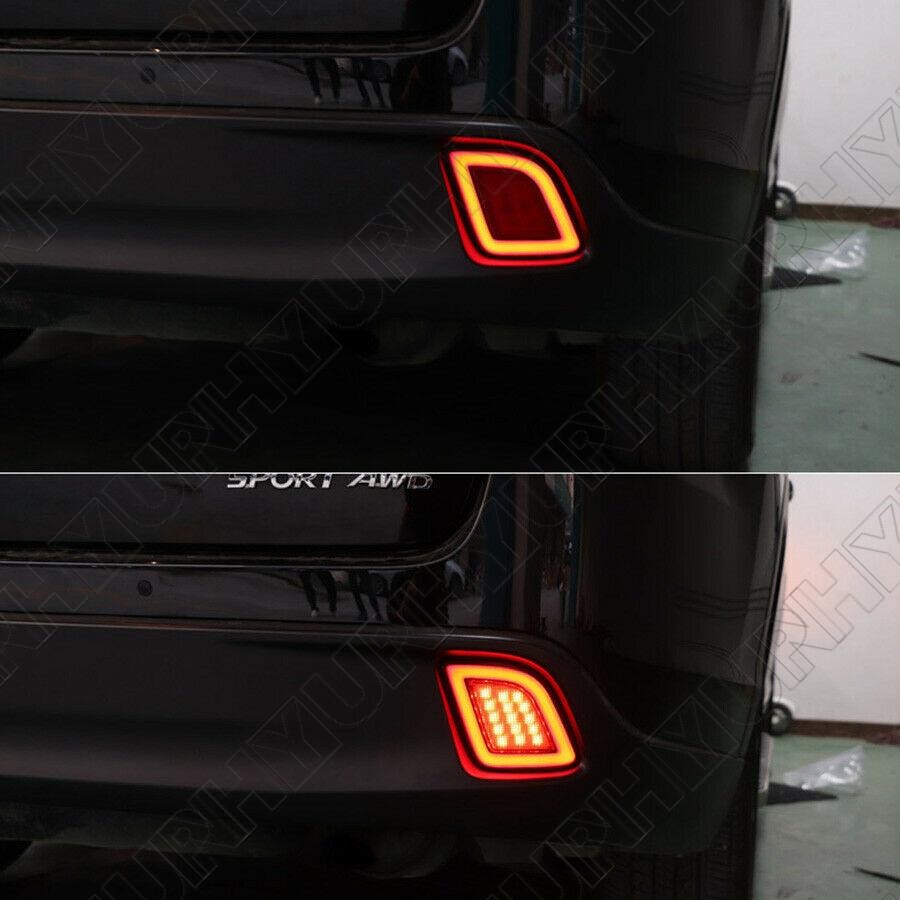 Fit for Toyota Highlander 15-19 2PCS Rear Fog Light Tail Bumper Light Sets Q