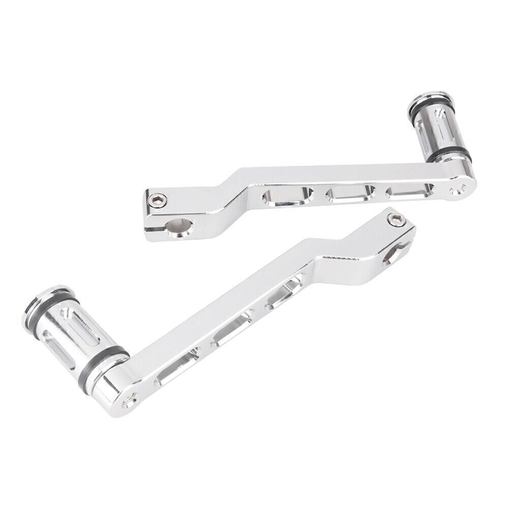 Brake Clutch Gear Pedal Lever Fit for Harley 1986-2012 11 FL Softail/Touring Silver Q