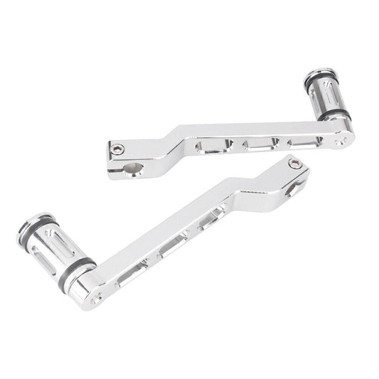 Brake Clutch Gear Pedal Lever Fit for Harley 1986-2012 11 FL Softail/Touring Silver Q