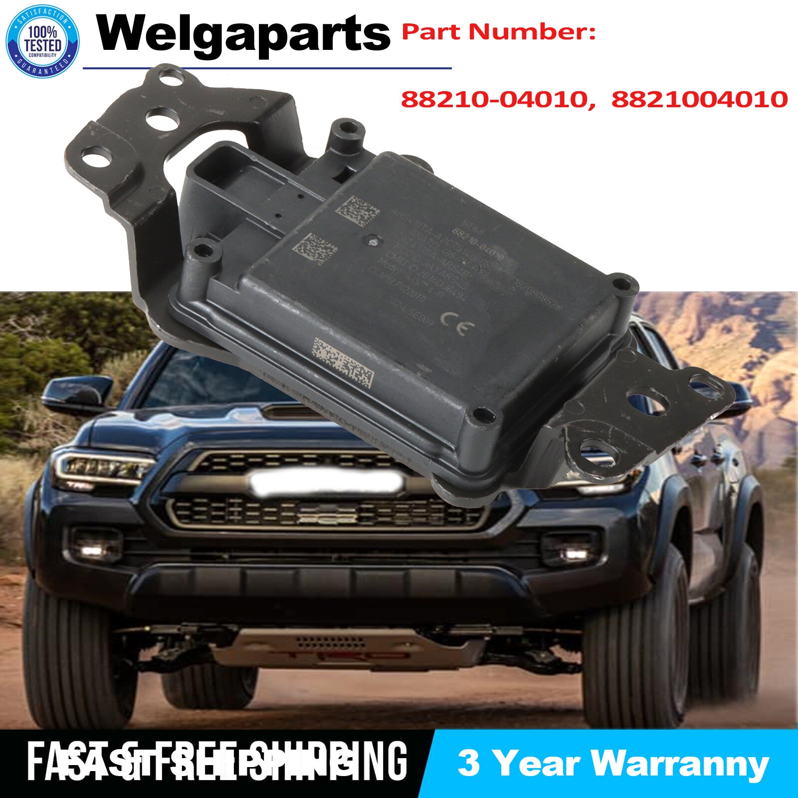 Front Control Distance Sensor Radar fit 2018-2023 for Toyota Tacoma 88210-04010 New