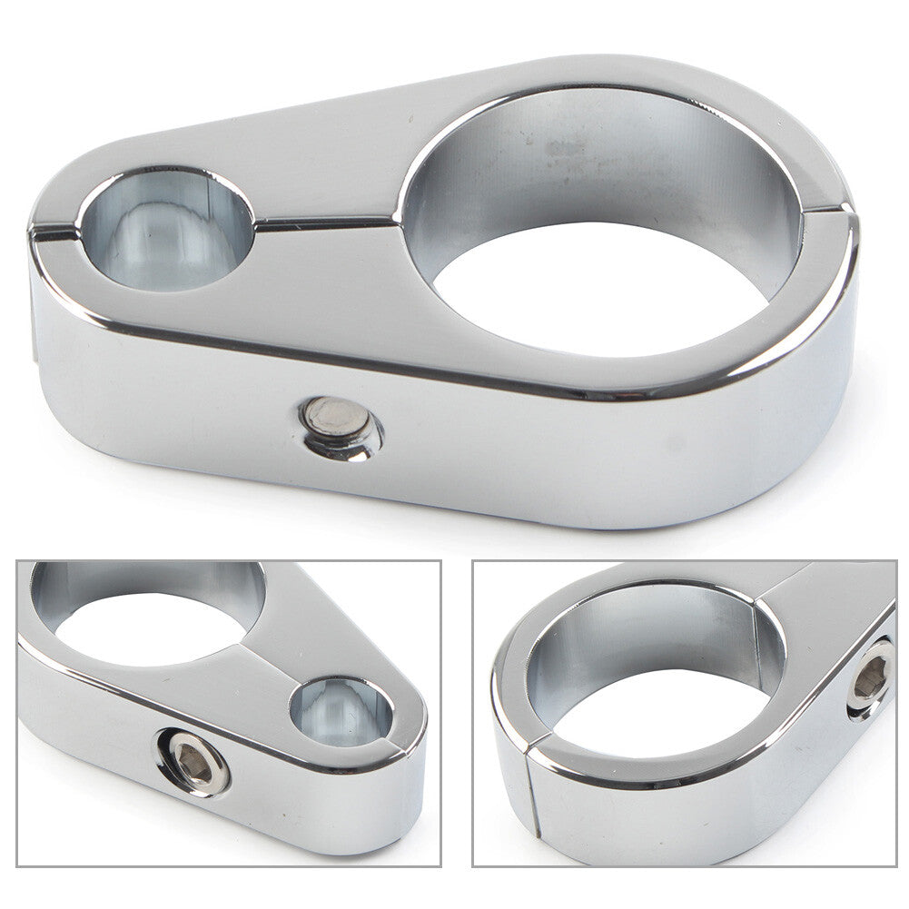 1 Brake Clutch Cable Wire Clamp Clip for Harley-Davidson Motorcycle Chrome ne