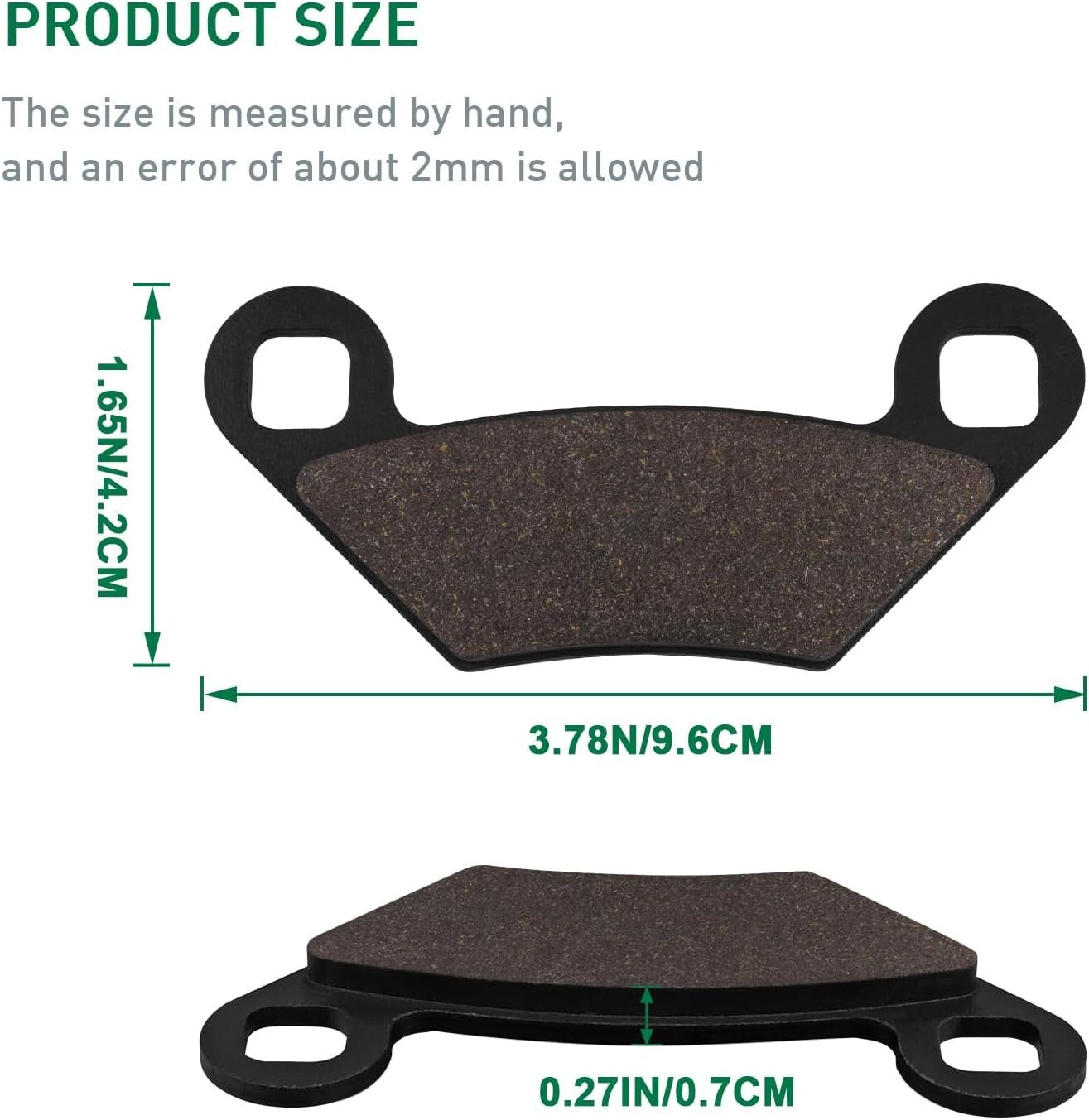Brake Pads for POLARIS Sportsman 500 850 550 X2 XP Touring 2009-2018 Scrambler