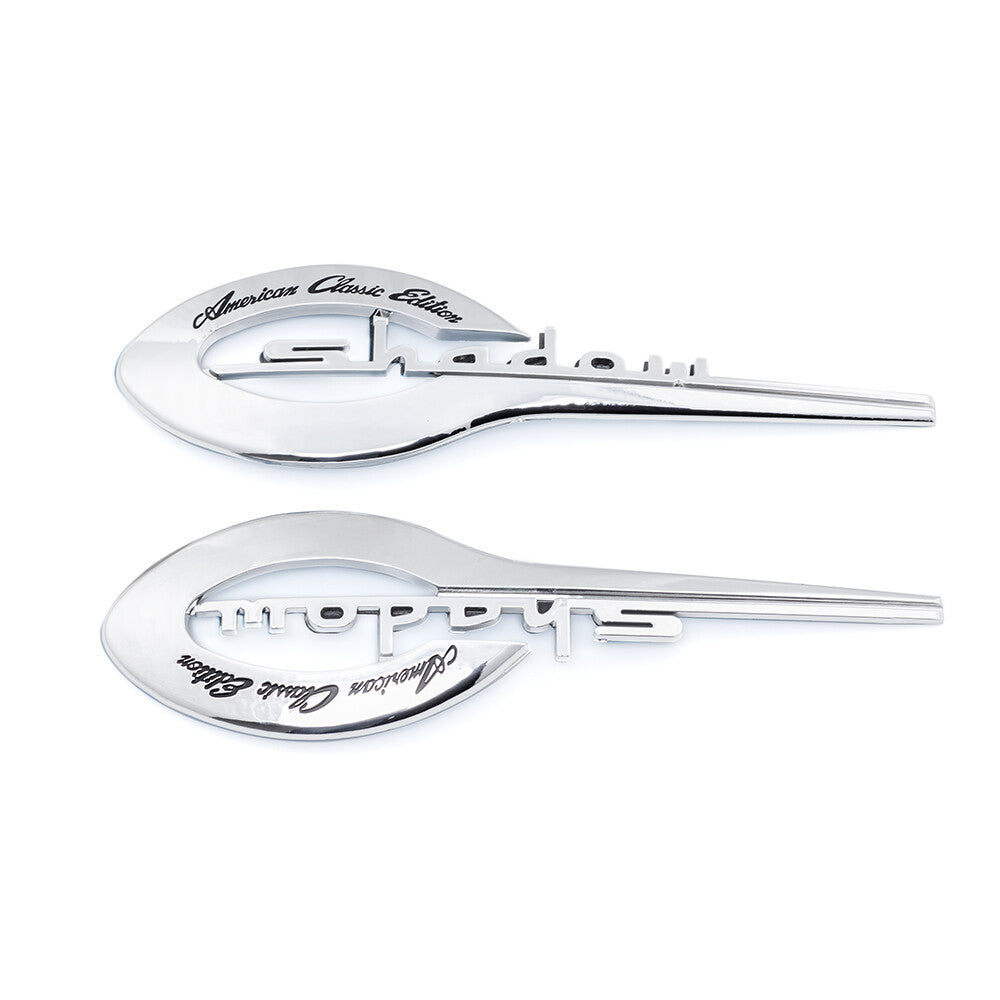 Motorcycle Chrome Fuel Gas Tank Emblem Badge Decal Sticker for Honda Shadow 750 Q