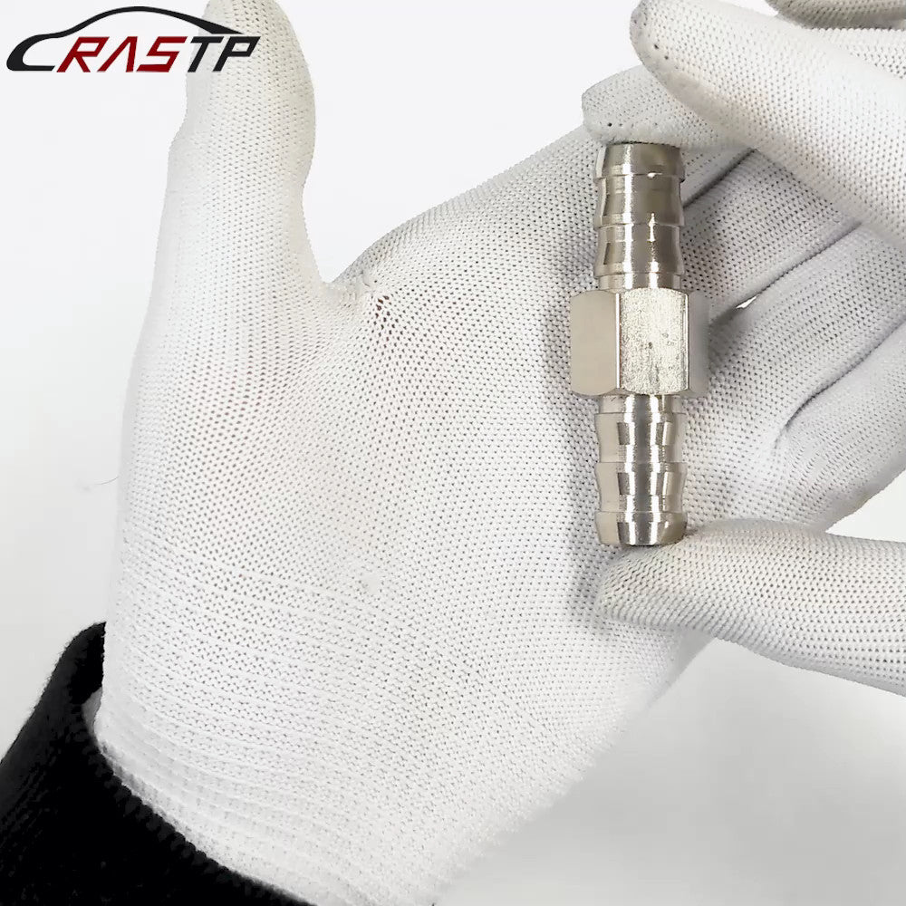Fuel Line Fuel Pressure Gauge Sensor 1/2 T-Fitting Adapter with 1/8-27 NPT Port Q