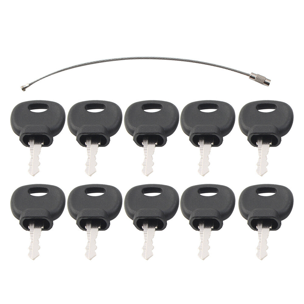 Ignition Keys 14707 14607 5755124 8035807 8U-9569 940451 Fit JCB Equipment 10PCS Q