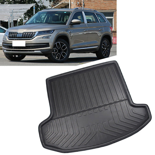 Rear Cargo Liner Trunk Floor Mat Boot Tray for Skoda Kodiaq 7 for Seat 2017-2024 18