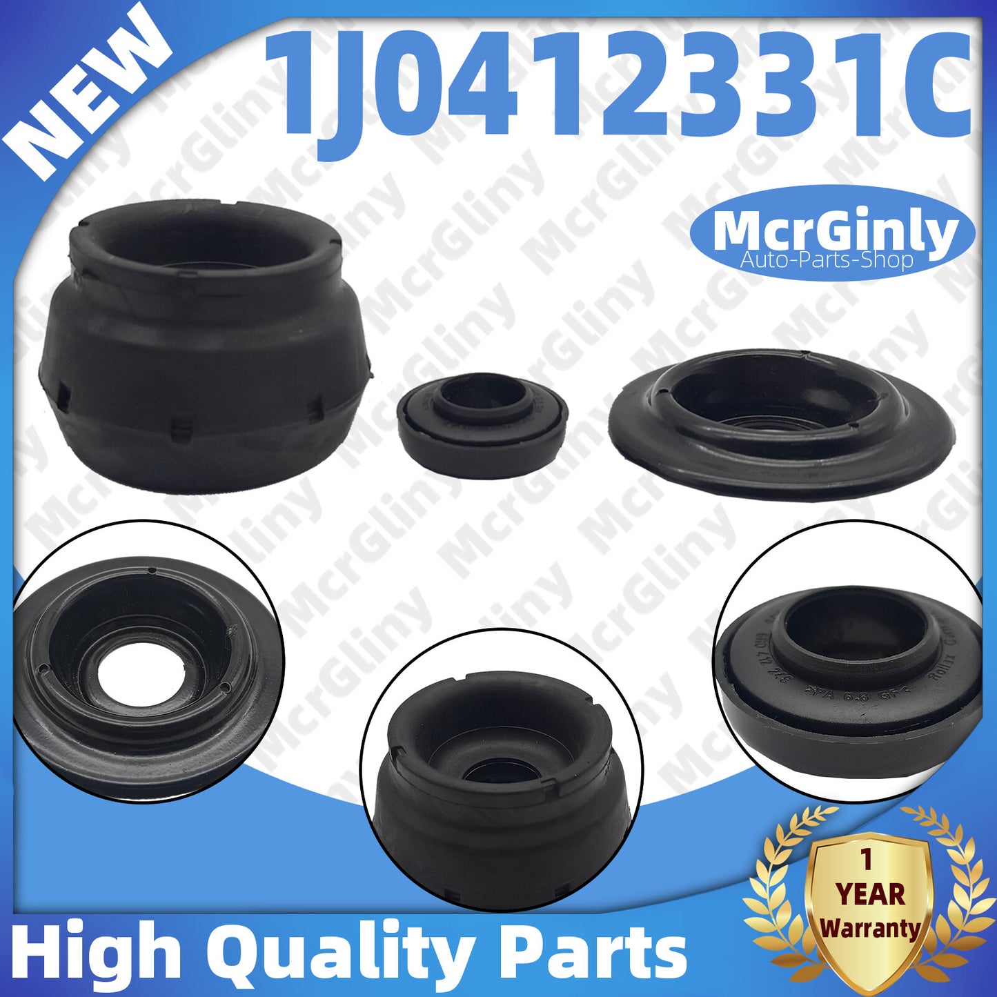 equipment manufacturer ( ) front strut bushings, bearings, and springs for Audi 1J0412331C 6R0412249- n