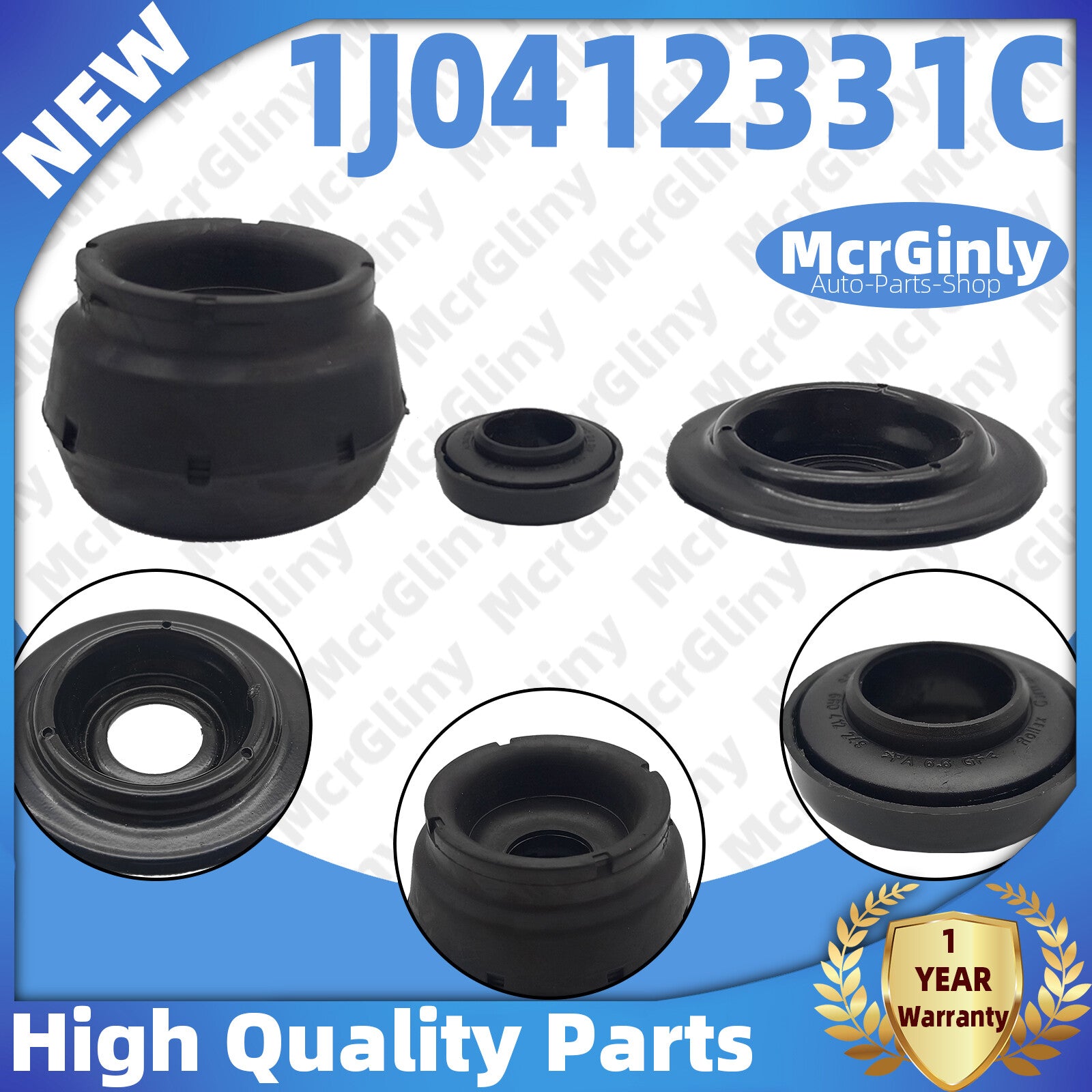 equipment manufacturer ( ) front strut bushings, bearings, and springs for Audi 1J0412331C 6R0412249- n