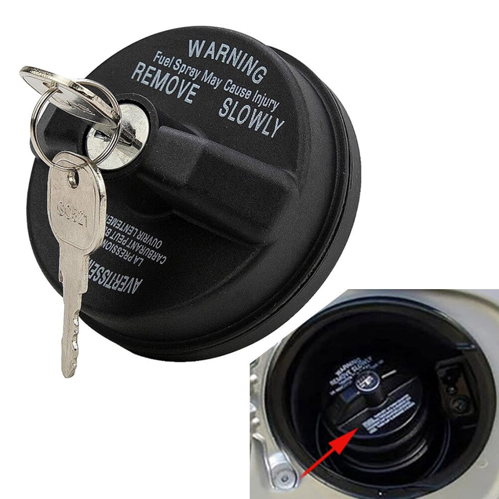 05278655AB Thread Locking Gas Fuel Cap W/2 KEY Fit 2001-2016 for Chrysler for Jeep for Dodge Q