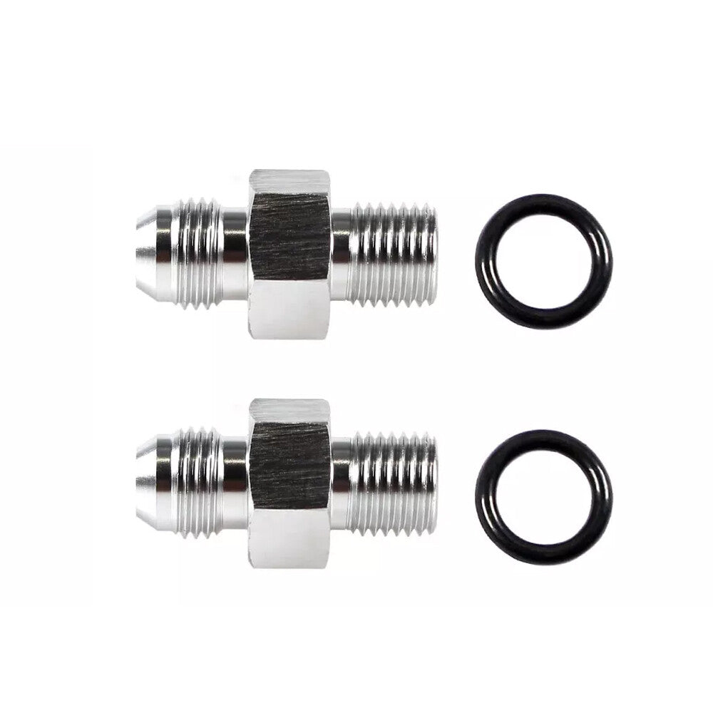 2 x 6AN Transmission Oil Cooler Adapter Fittings For GM Turbo 350,400,700R,4L60E