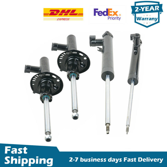 4PCS Front Rear Shock Absorbers w/Electric Fit for VW for Golf VI Scirocco 2008-2013