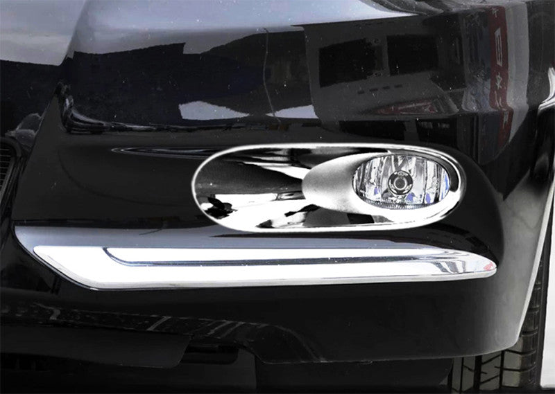 for Honda Accord 2011-13 Chrome Front Bumper Fog Light Eyelid Eyebrow Trim Strip