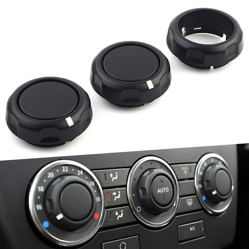 3x Air Condition Control Volume Knobs ABS for Land Rover Freelander 2 2007-2015