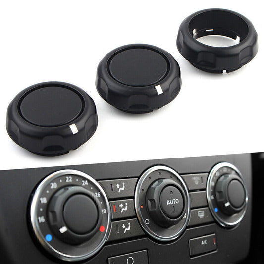 3x Air Condition Control Volume Knobs ABS for Land Rover Freelander 2 2007-2015